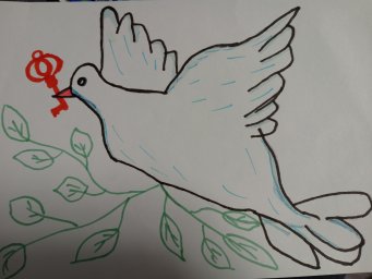 Белый голубок